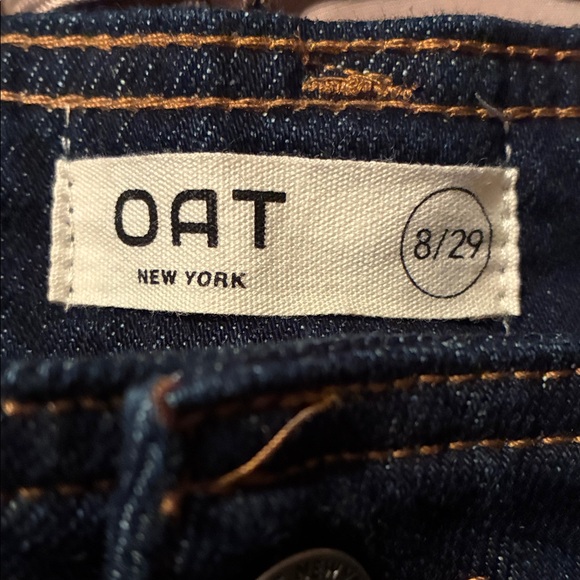 Oat New York Dark Blue Flare Jeans - Picture 8 of 8